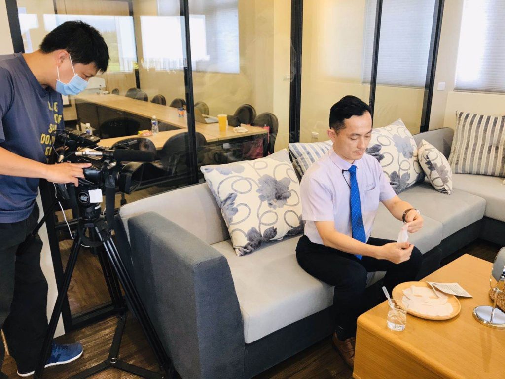 CEO. Wei was interviewed with Era News Channel reporter